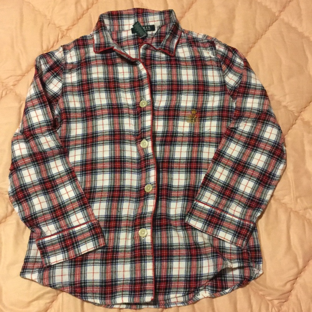 Ralph Lauren Plaid Pajama Top